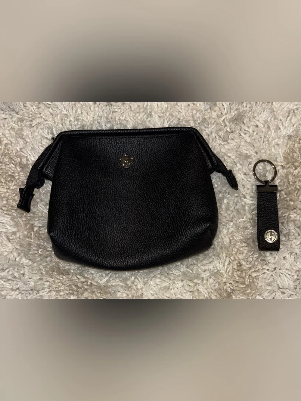 Giorgio Armani Business Class Amenity bag w/ Key Chain